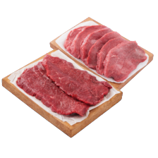 Malse runderbieflappen of runderschnitzels